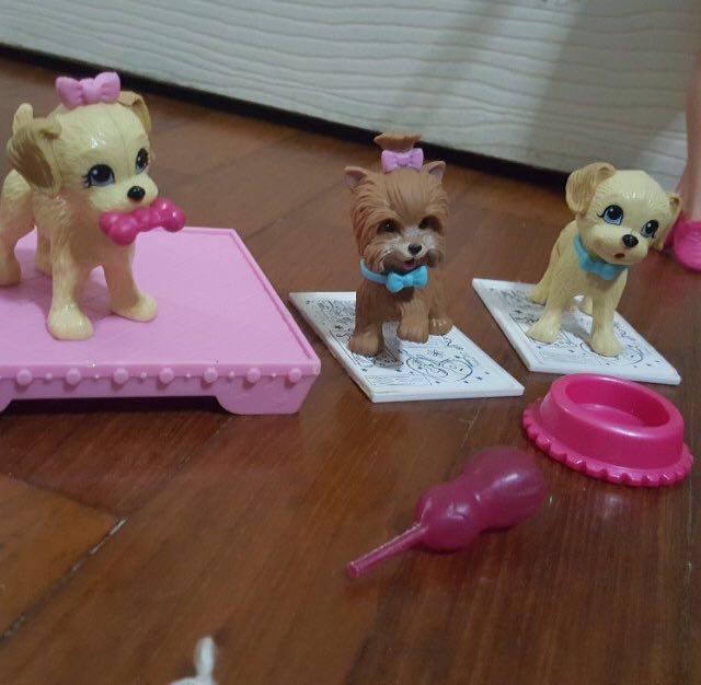 barbie potty training pups