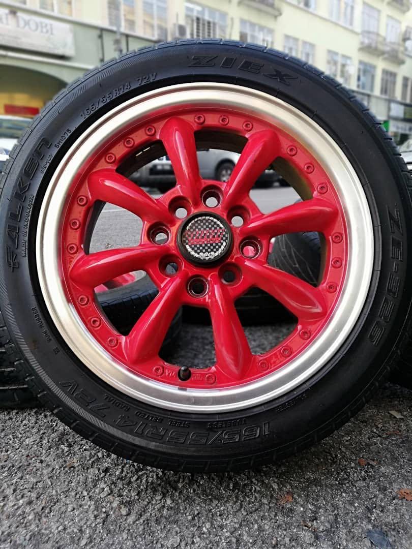 Watanabe 14 inch sports rim kancil, Auto Accessories on Carousell