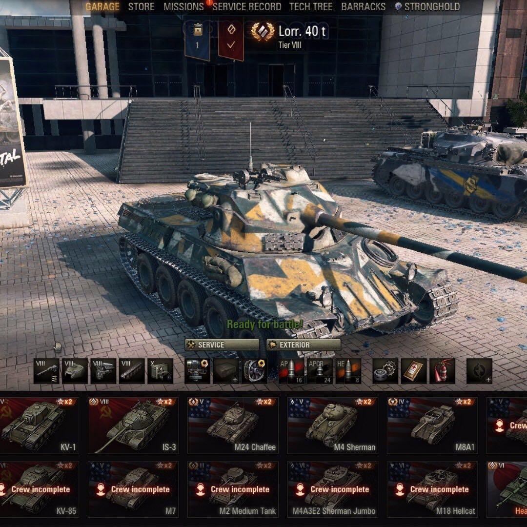Compte World Of Tanks PC – Stacked (Rempli) – Compte Neuf