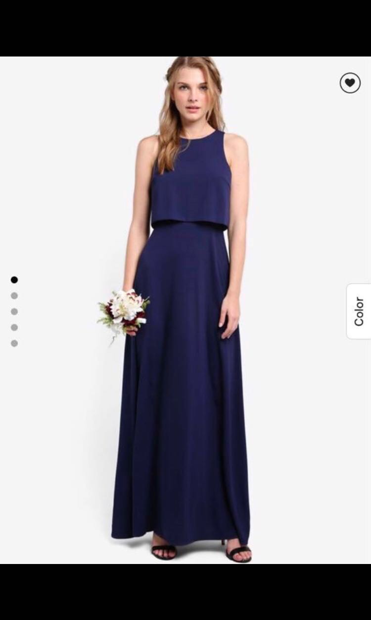 double layered maxi dress