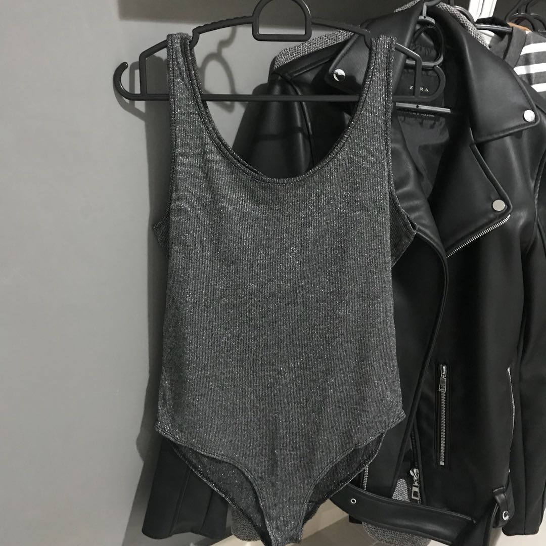 zara glitter bodysuit