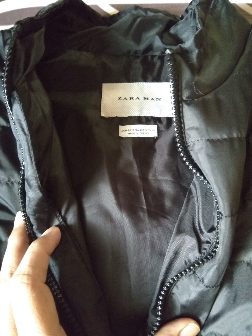 ZARA MAN Black Quilted Vest, Men's Fashion, Coats, Jackets and