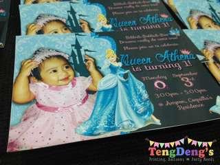 Cinderella's Invitation Card