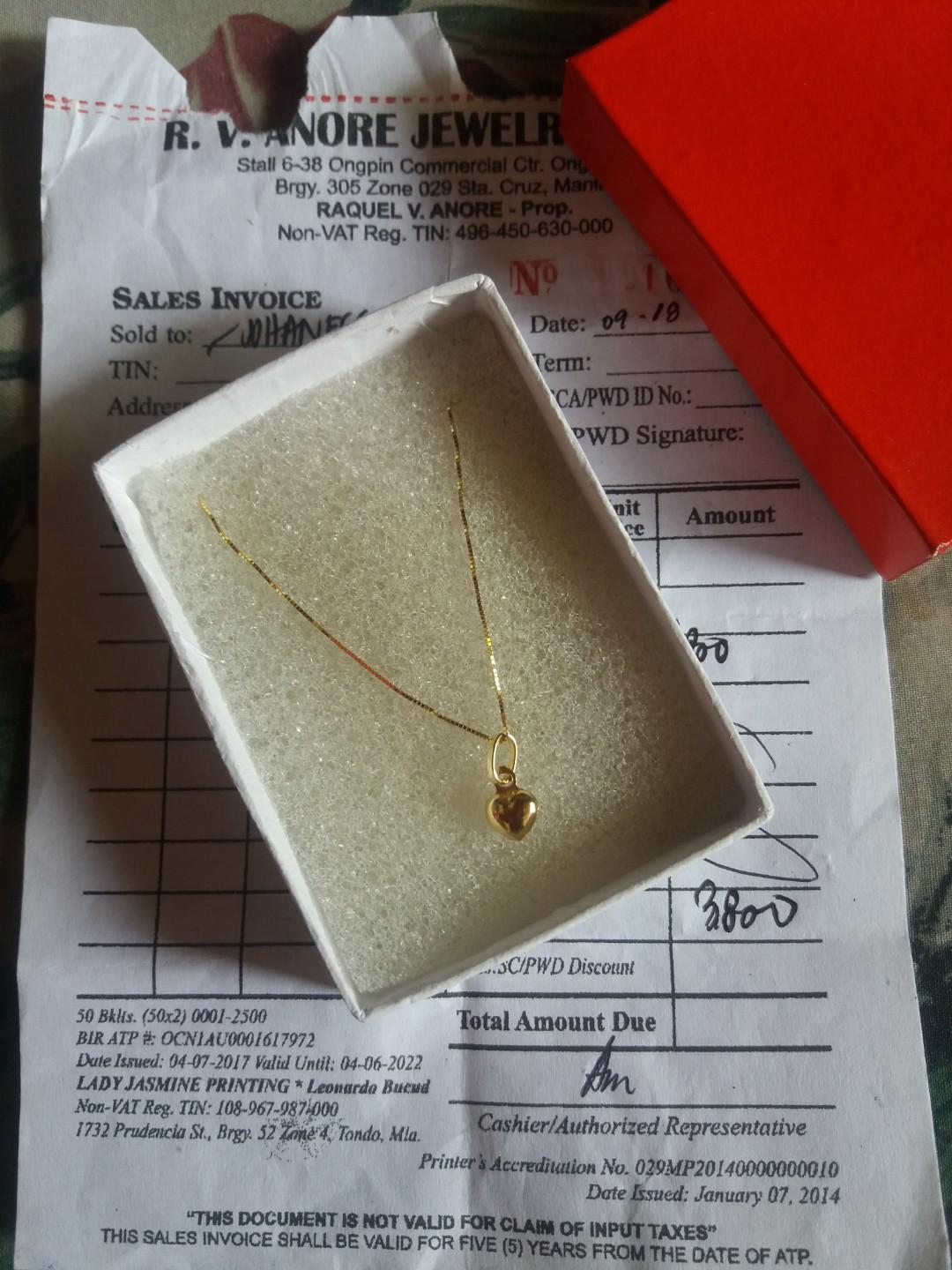Gold best sale necklace ongpin