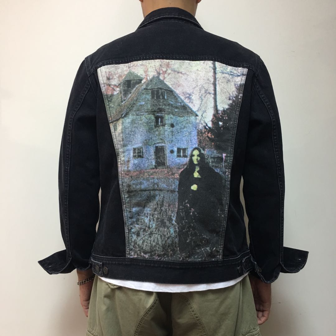 Supreme black hot sale sabbath denim jacket