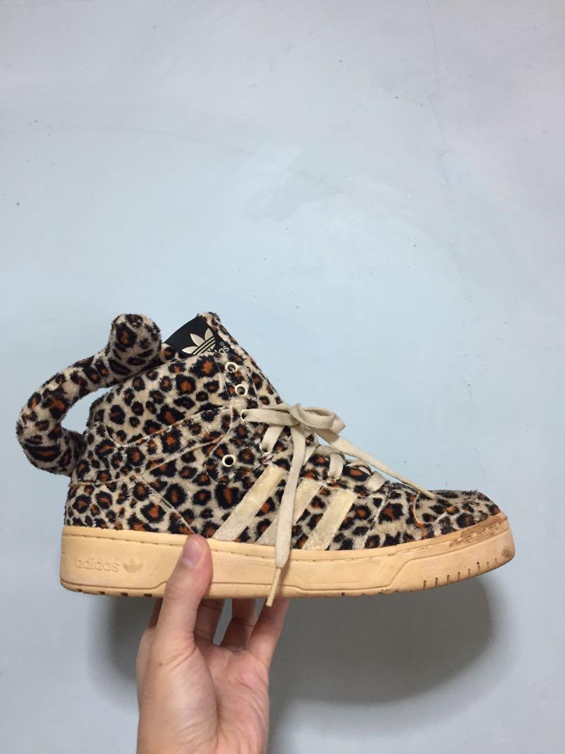 Adidas jeremy scott leopard, Men's Fashion, Footwear, Sneakers on Carousell