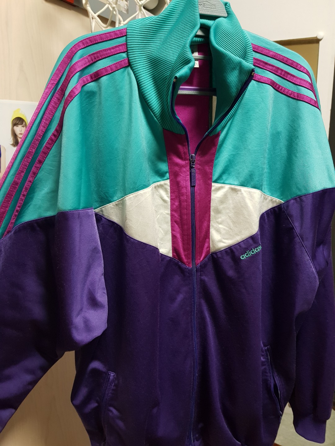 Adidas vintage Jacket, Men's Fashion, Clothes, Tops on Carousell