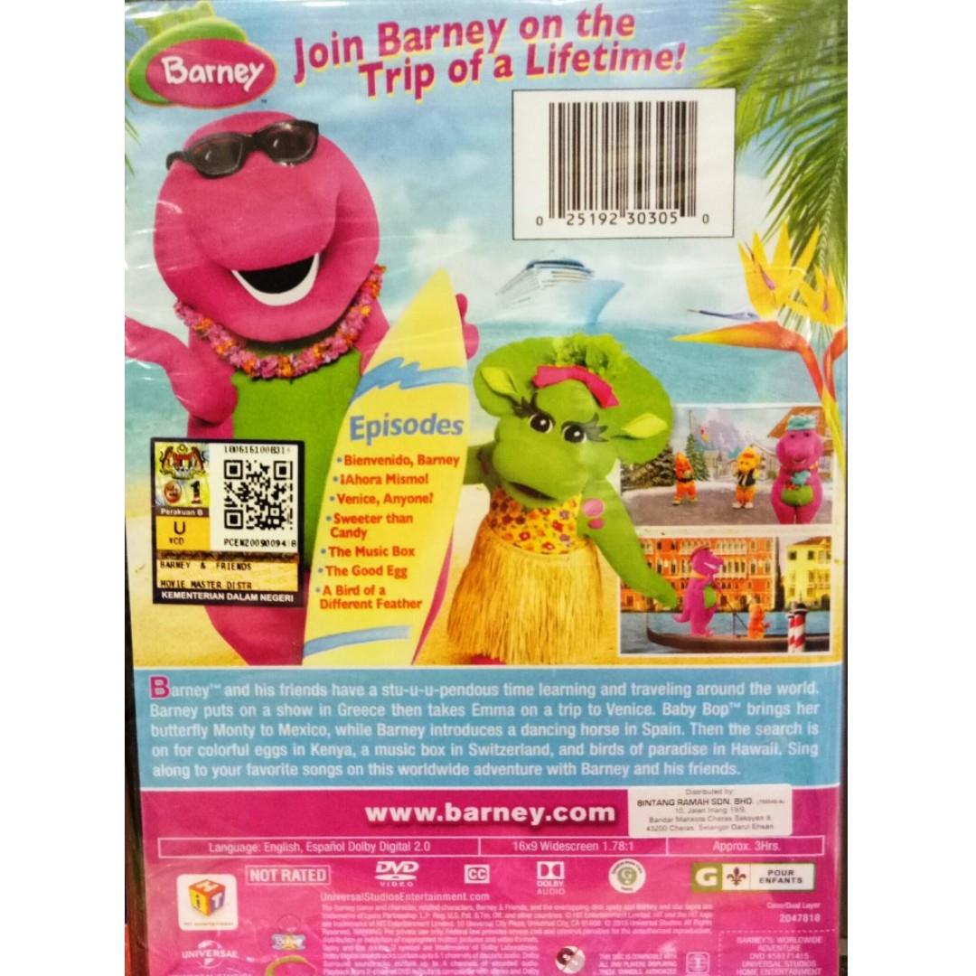 Barney Barney's Worldwide Adventure! DVD, Hobbies & Toys, Music & Media ...