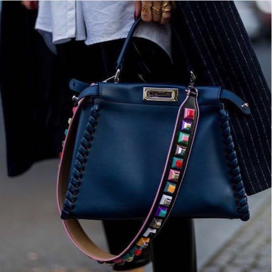 fendi studded bag strap