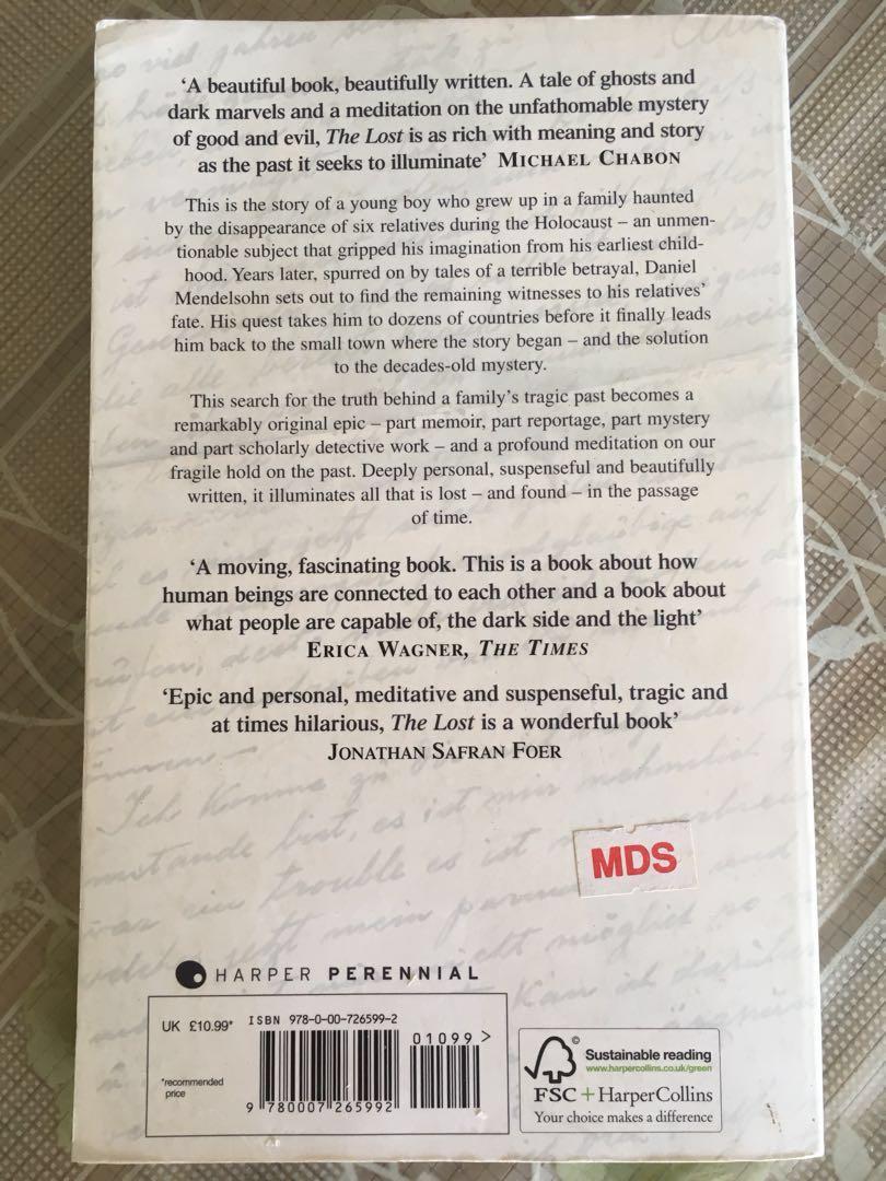 Bn The Lost A Search For Six Of Six Million Books Stationery Non Fiction On Carousell
