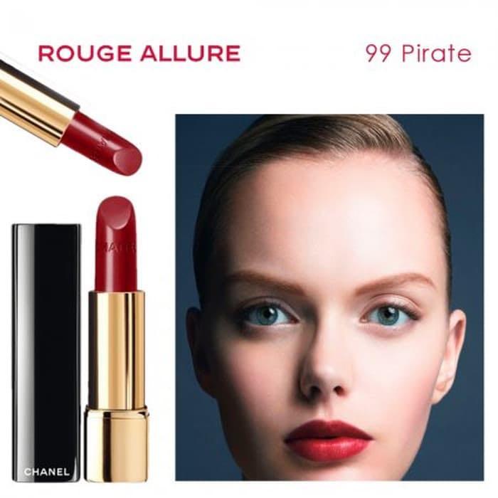 Chanel Rouge Allure in # 99 Pirate. The ultimate red lipstick.