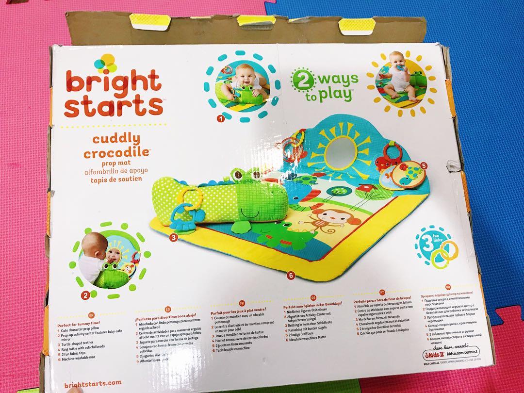 bright starts cuddly crocodile play mat