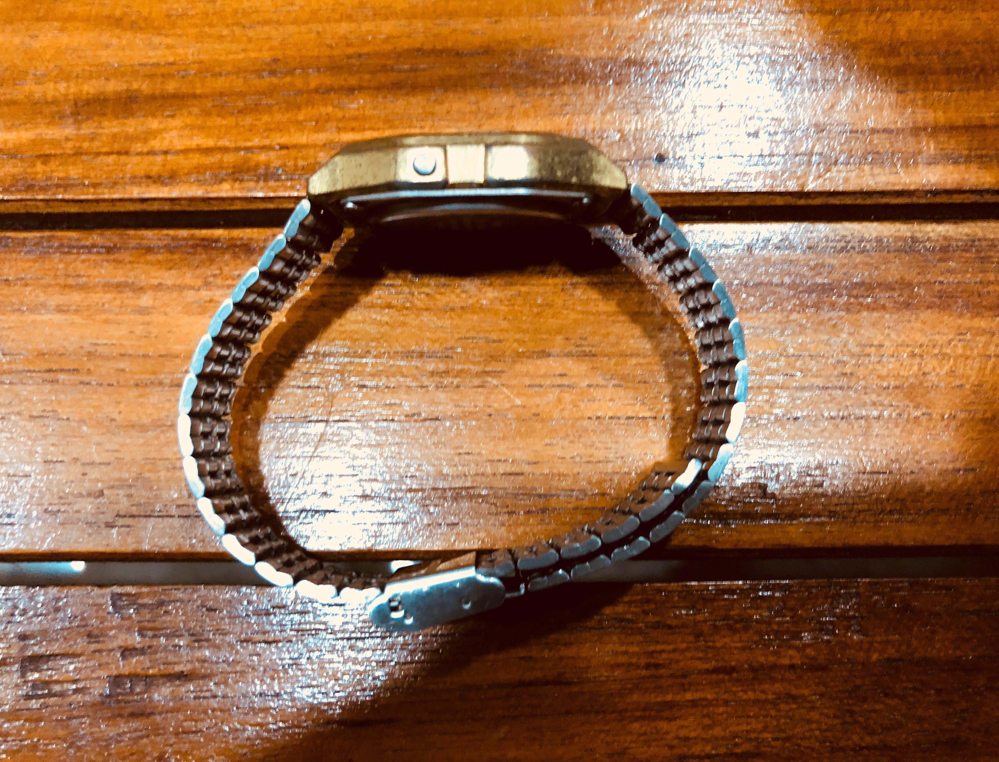 Gold casio watch new arrivals on wrist