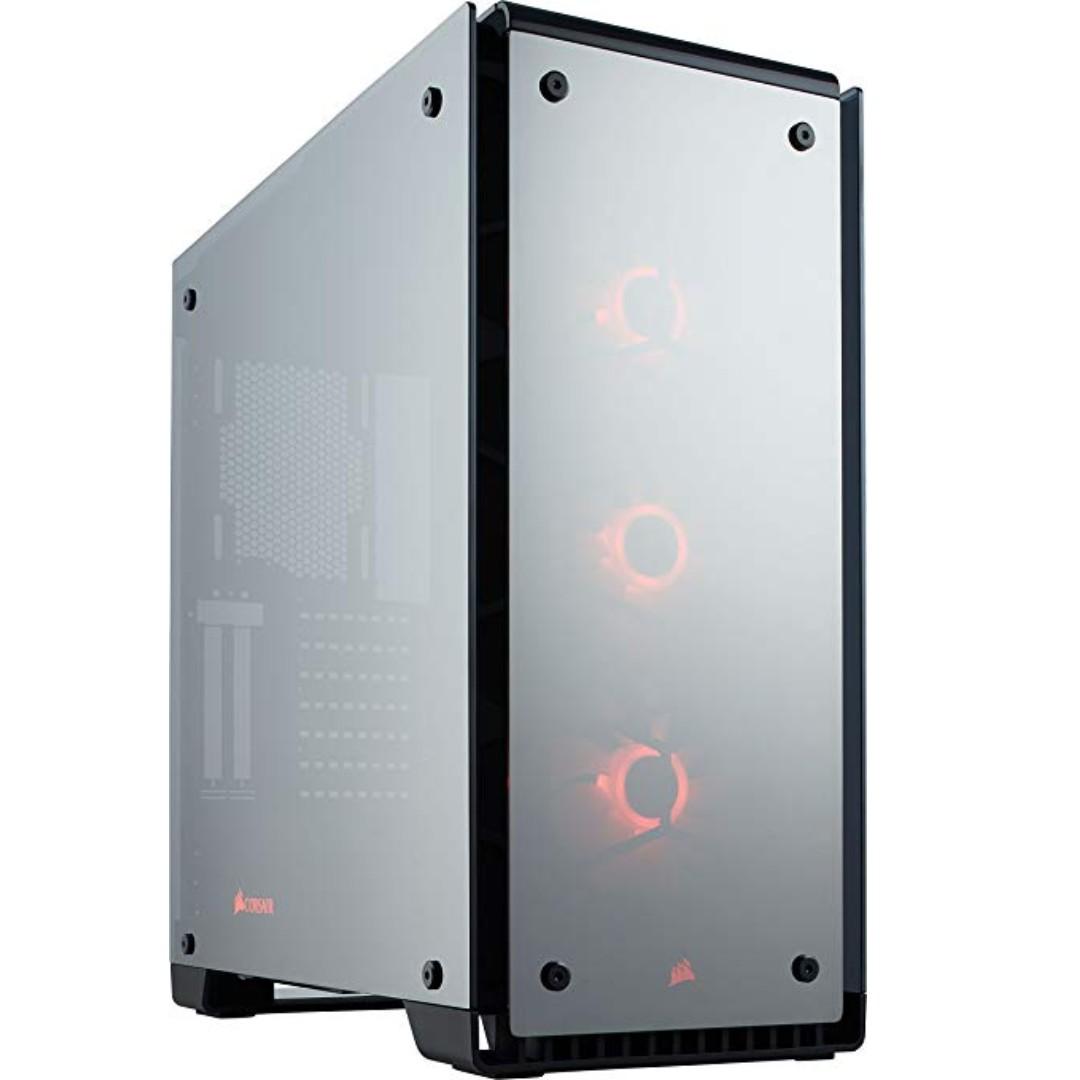 Corsair Crystal 570x Rgb Mirror Black Tempered Glass Premium Atx Mid Tower Case 14 05 Kg Electronics Computer Parts Accessories On Carousell