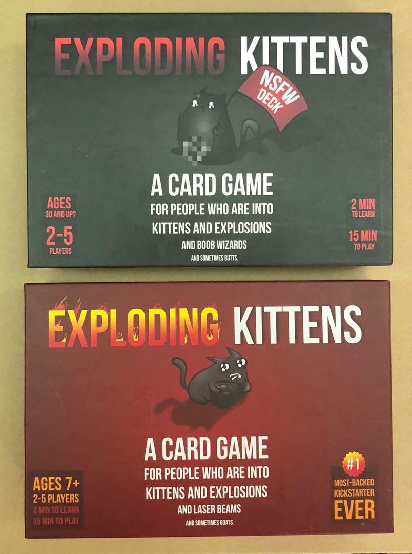Exploding Kittens (Original + NSFW Editions), Hobbies & Toys, Toys ...