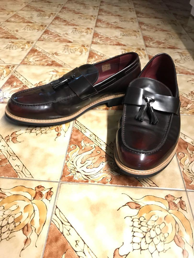 Formal Slip Ons Tussle Maroon Size 45 Business Casual Shoes Men S