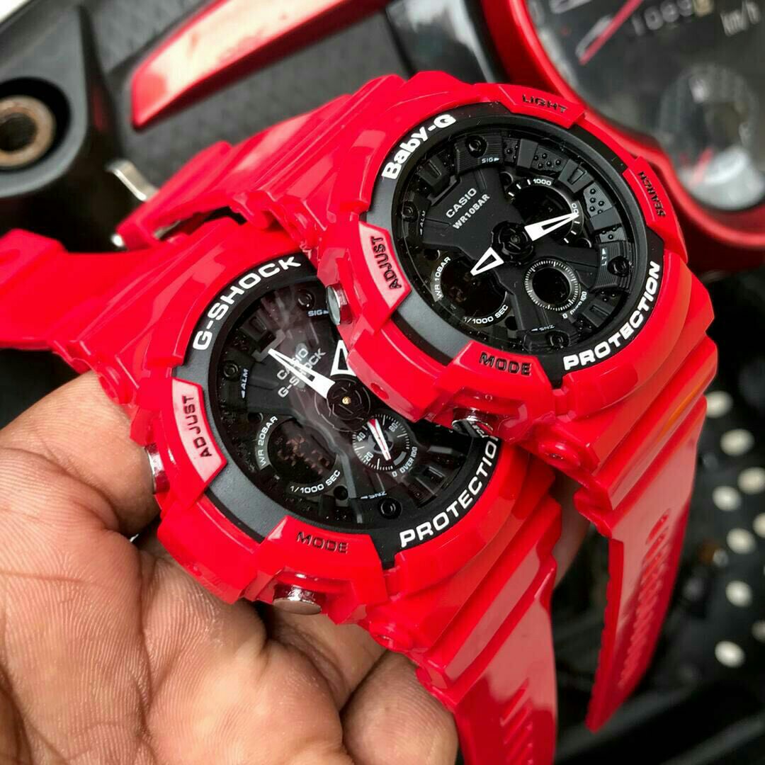 baby g red and black