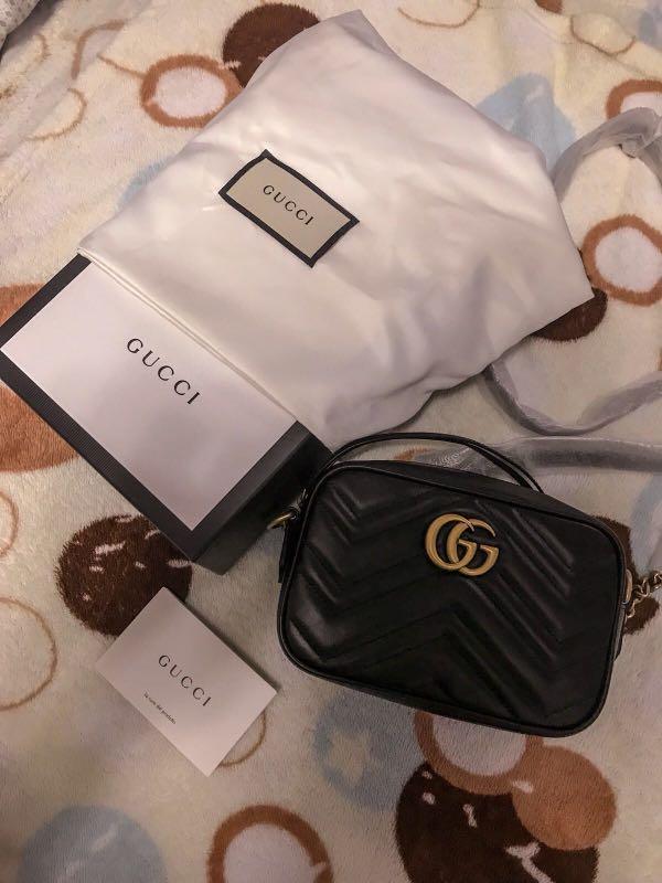 Gucci Marmont Camera Bag, Luxury, Bags 