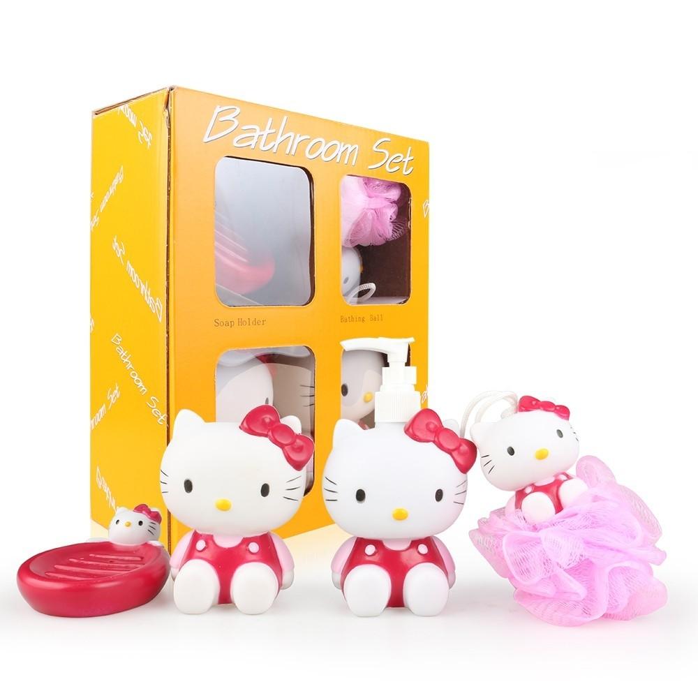 Hello kitty Bathroom sets 4in1, Furniture & Home Living, Furniture, Tables & Sets on Carousell