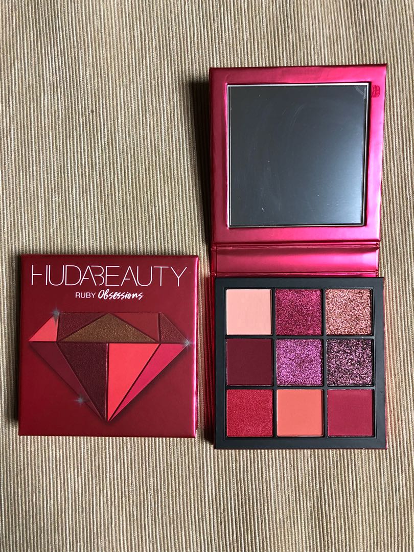 Huda Beauty Ruby Obsessions Palette Health Beauty Makeup On Carousell