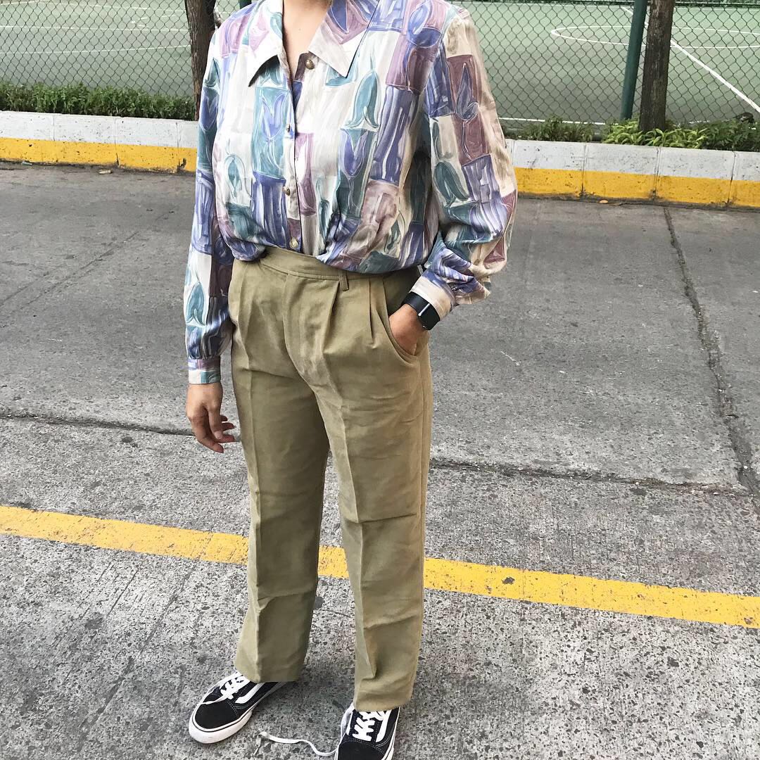 Kemeja Thrift Kemeja Retro Kemeja Vintage Baju Retro Baju