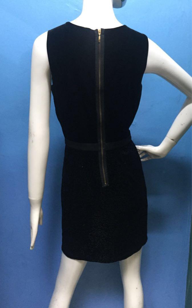 Mango suit black dress top