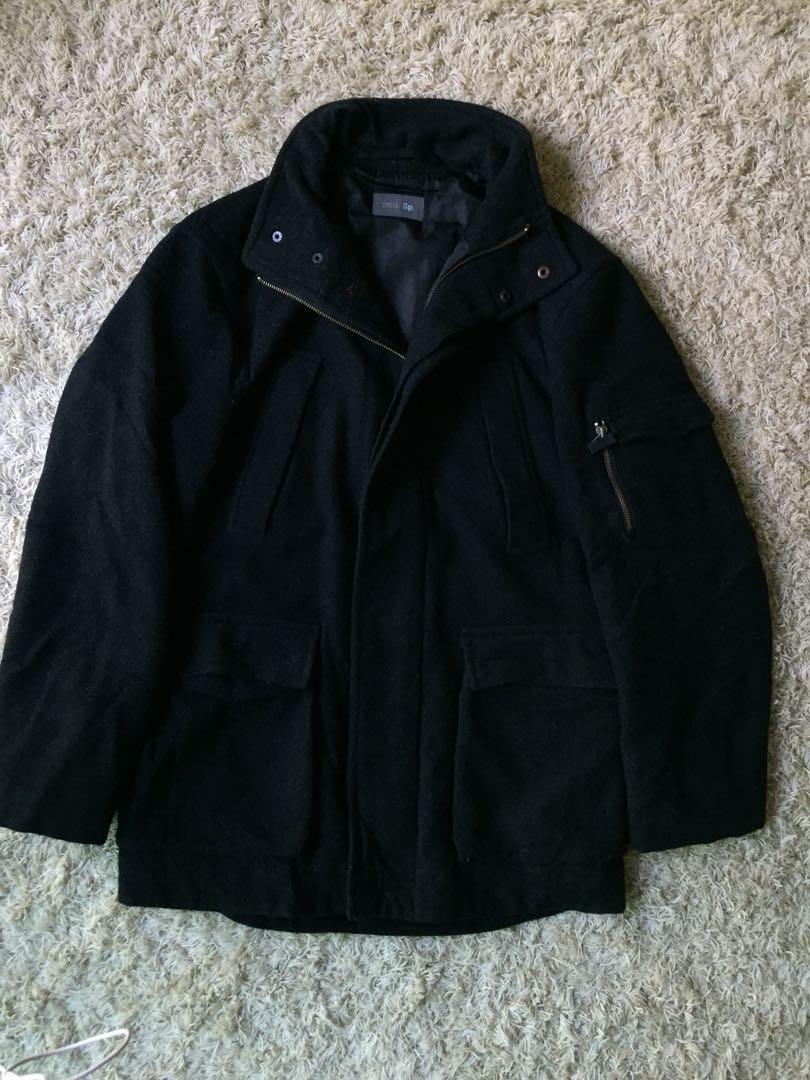 Marks and spencer mens wool coats sales