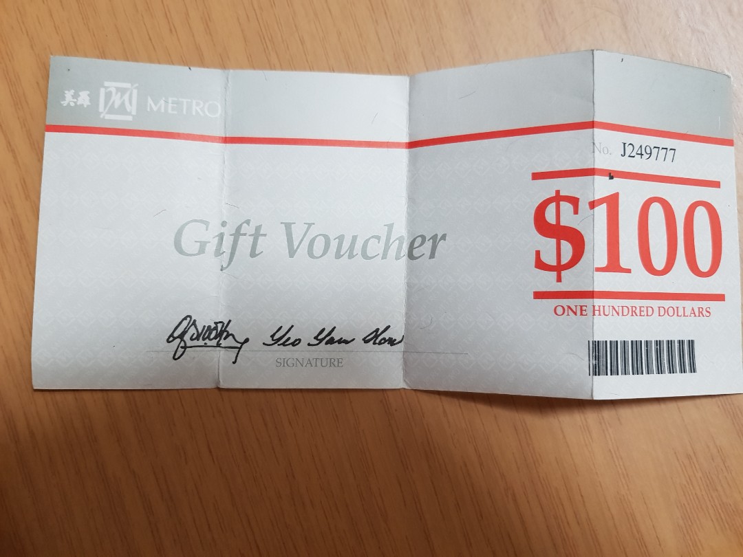 Metro Gift Voucher. No expiry date, Tickets & Vouchers, Vouchers on