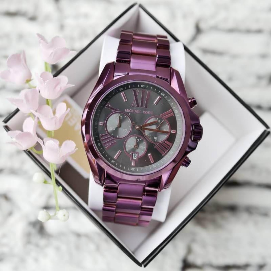 Plum michael kors watch hotsell