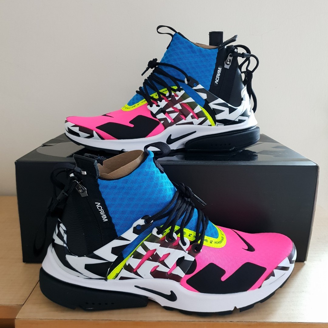 nike x acronym air presto mid racer pink