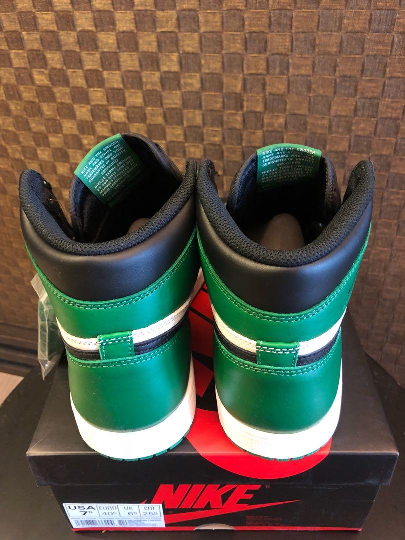 Nike Jordan 1 Retro High OG Pine Green 黑綠ㄧ代US7.5號