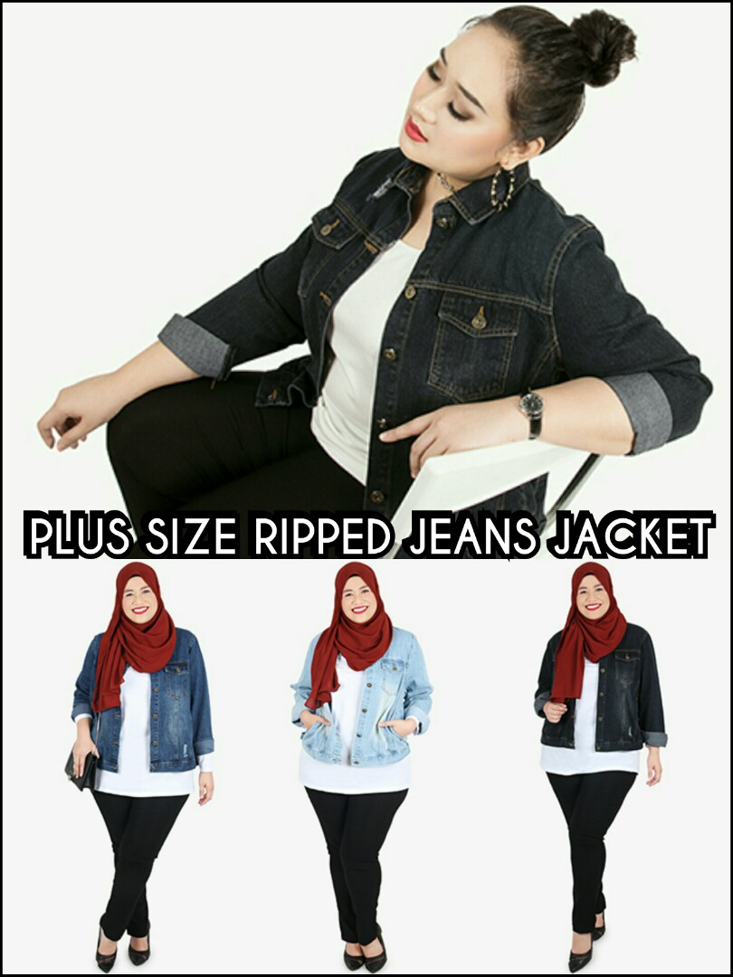 jacket jeans muslimah