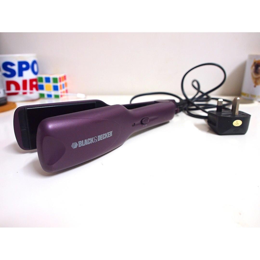 Black and decker hair straightener best sale