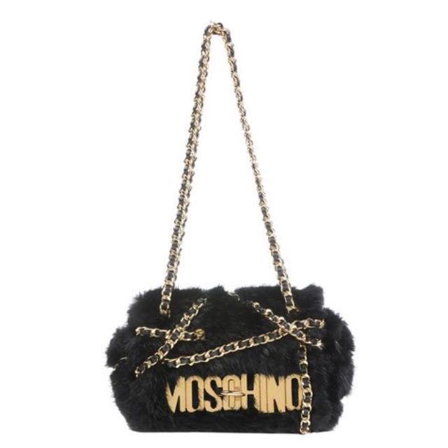 moschino fur bag