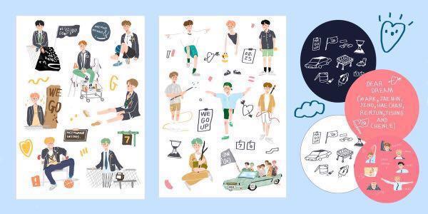 sg go nct dream stickers by happybny hobbies toys memorabilia collectibles k wave on carousell