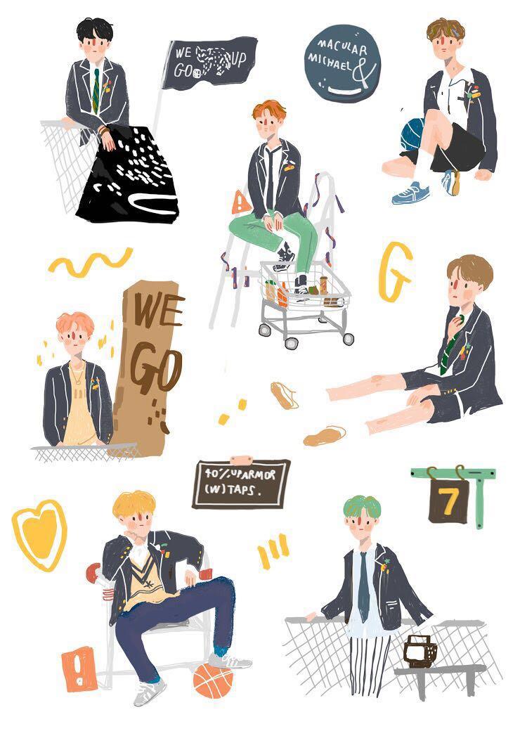sg go nct dream stickers by happybny hobbies toys memorabilia collectibles k wave on carousell