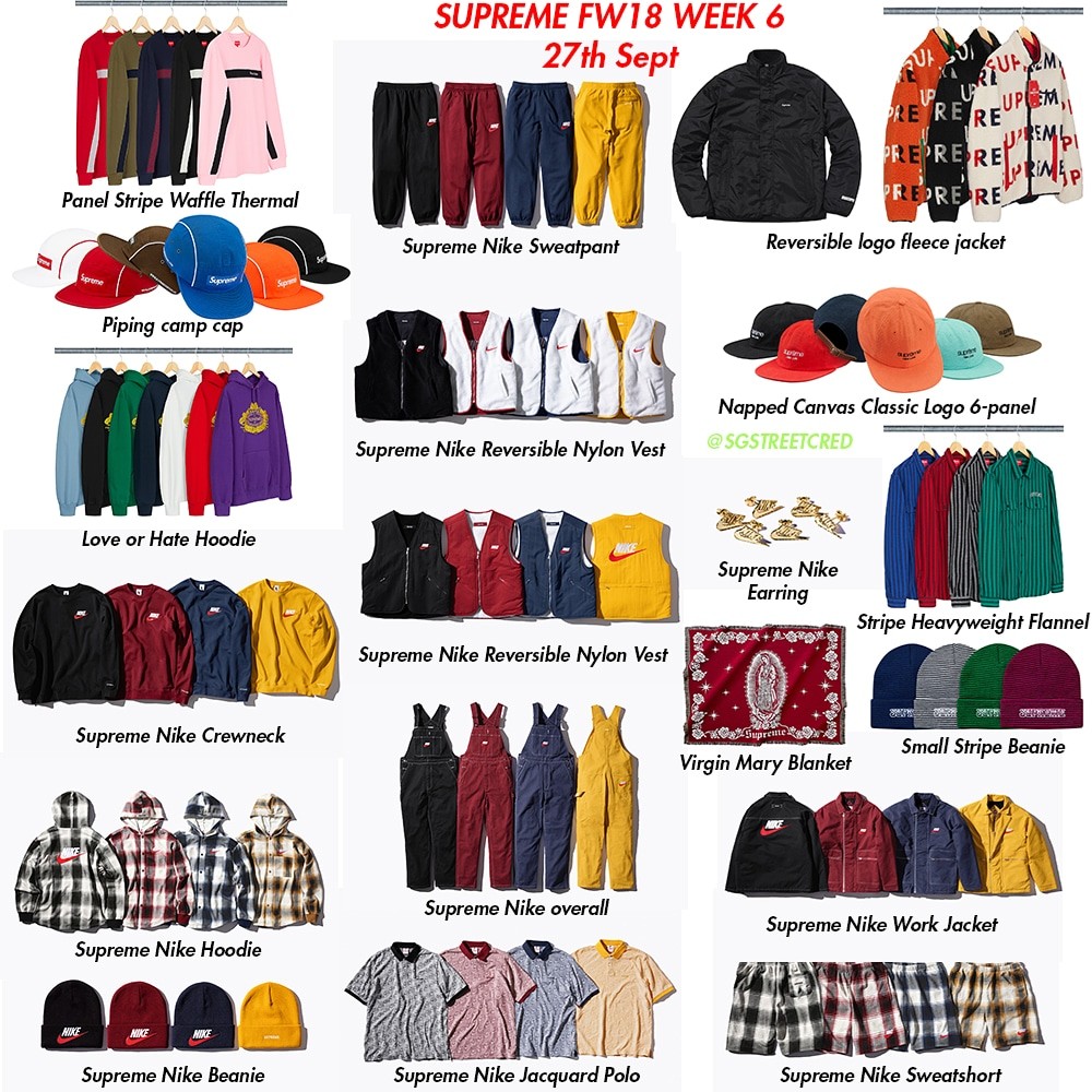 supreme week fw18