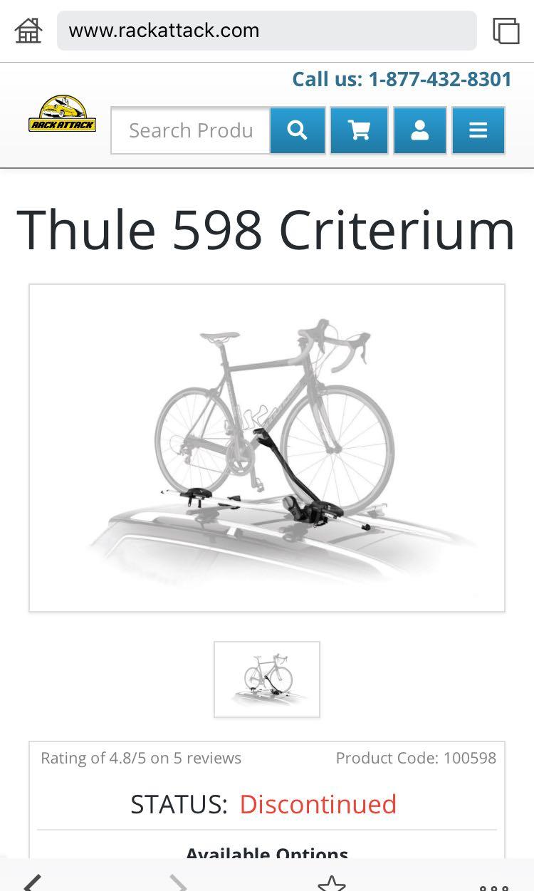 thule criterium bike rack