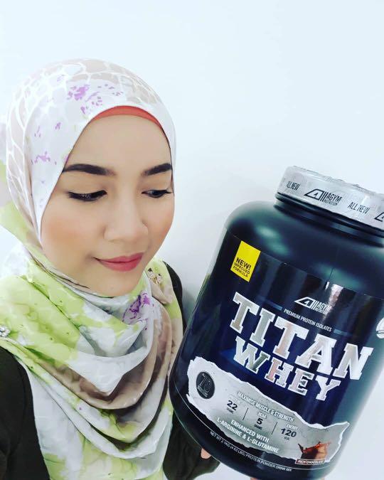 Titan Whey Halal Whey Protein, Food & Drinks, Beverages on Carousell