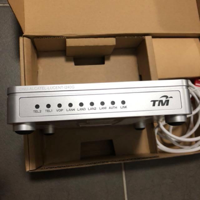 Tm Unifi Modem Onu Alcatel Lucent I240g Seppayday Electronics Computer Parts Accessories On Carousell