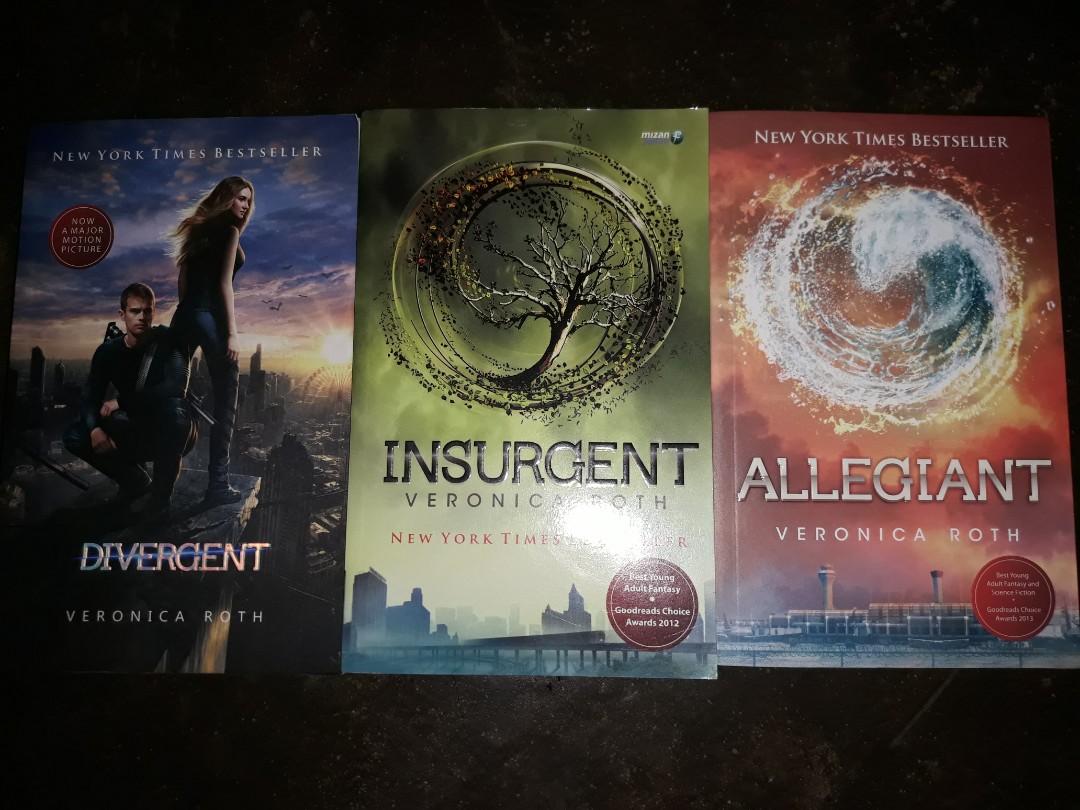 Trilogi Divergent Veronica Roth Buku Alat Tulis Buku Di
