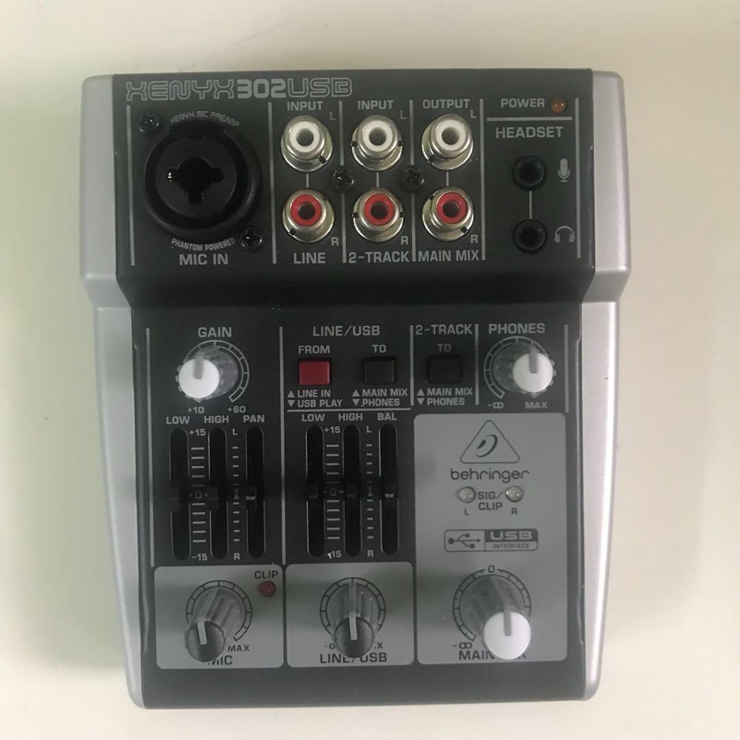 Xenyx 302 usb mixer, Hobbies & Toys, Music & Media, Music Accessories