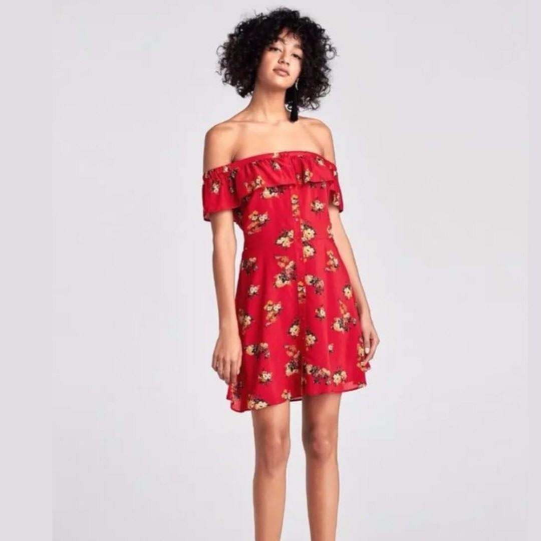 Red Floral Dress Hot Sale, UP TO 69 ...
