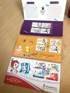 Singapore 2010 YOG commemorative stamps and first day covers