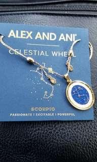 Alex and Ani gold celestial wheel necklace
