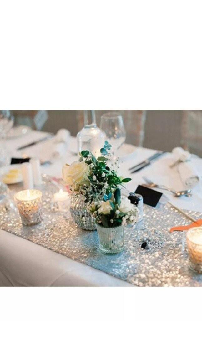 30x275cm Sequin Table Runner Wedding Anniversary Party Decoration