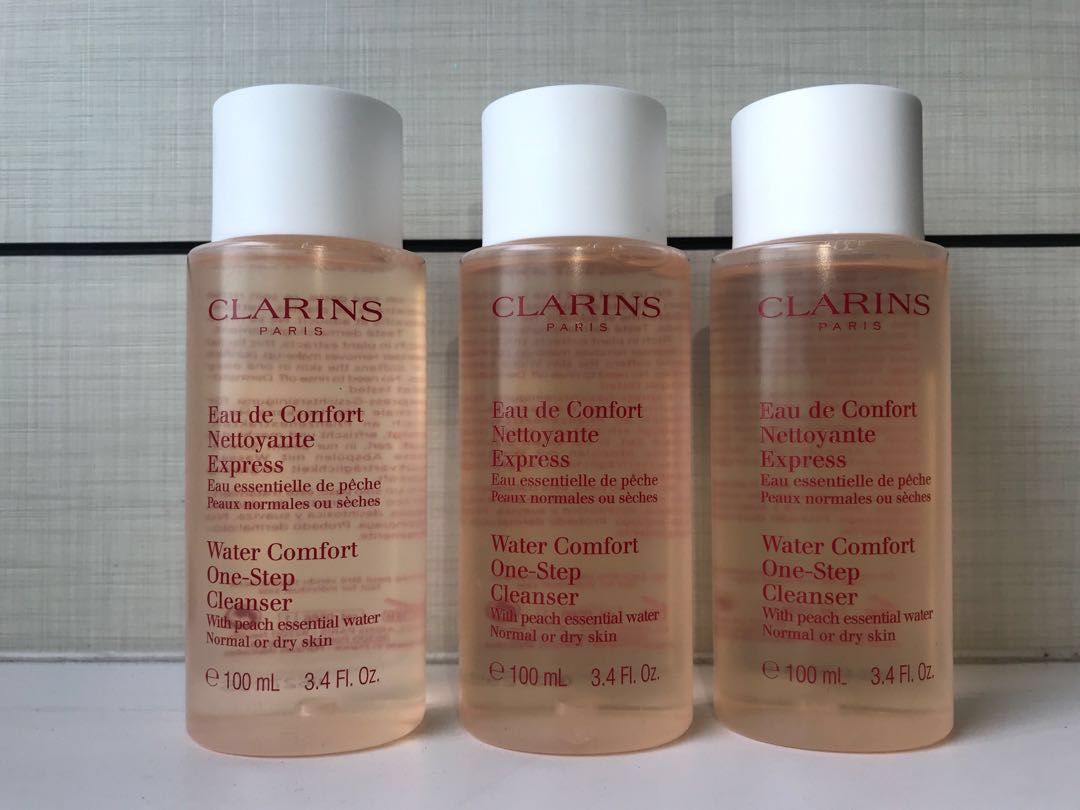 clarins peach one step cleanser