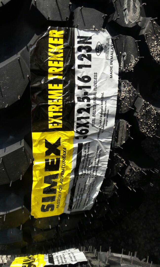 4x4 Tayar Lipan Simex 36x12 5x16 Auto Accessories On Carousell