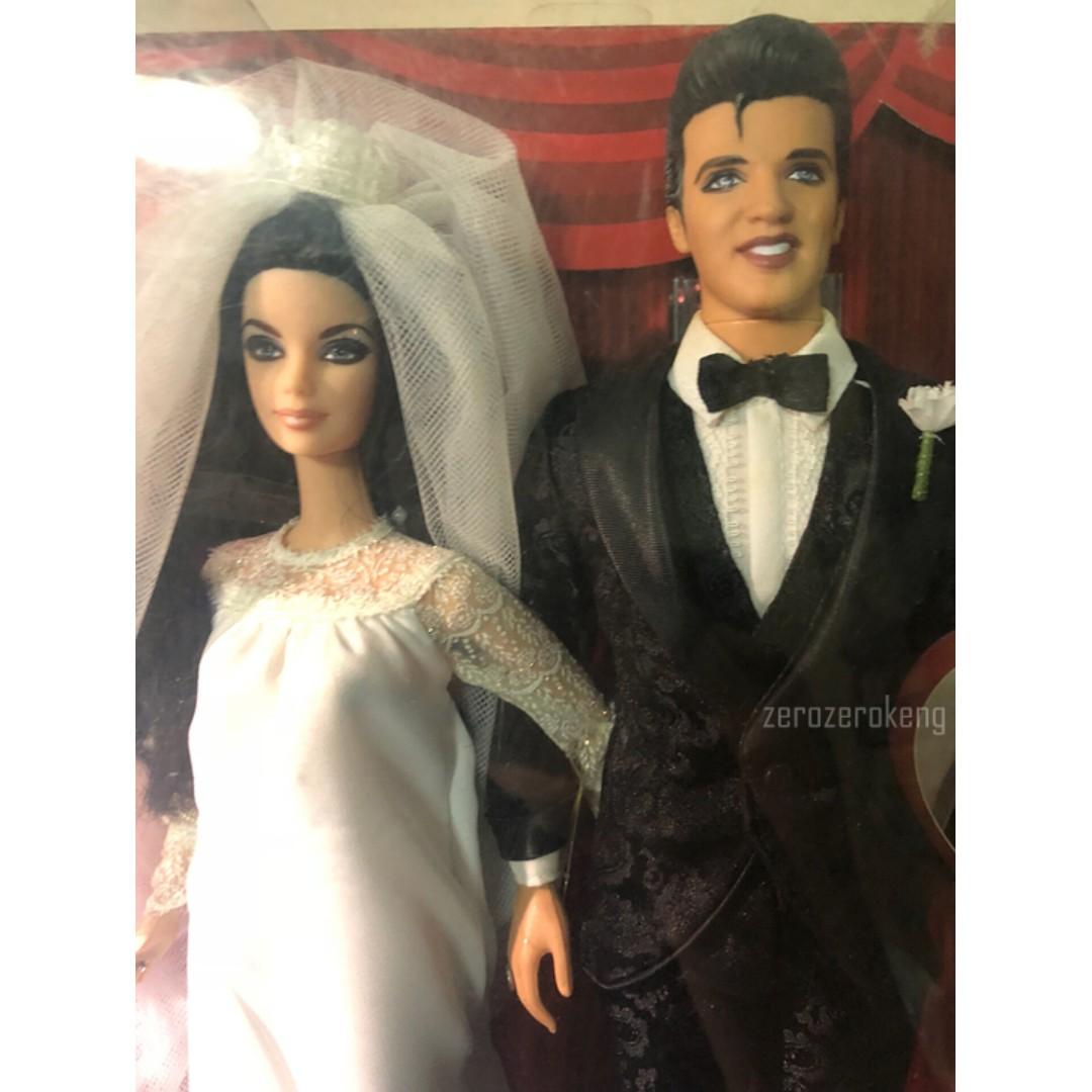 Elvis and priscilla barbie doll giftset online