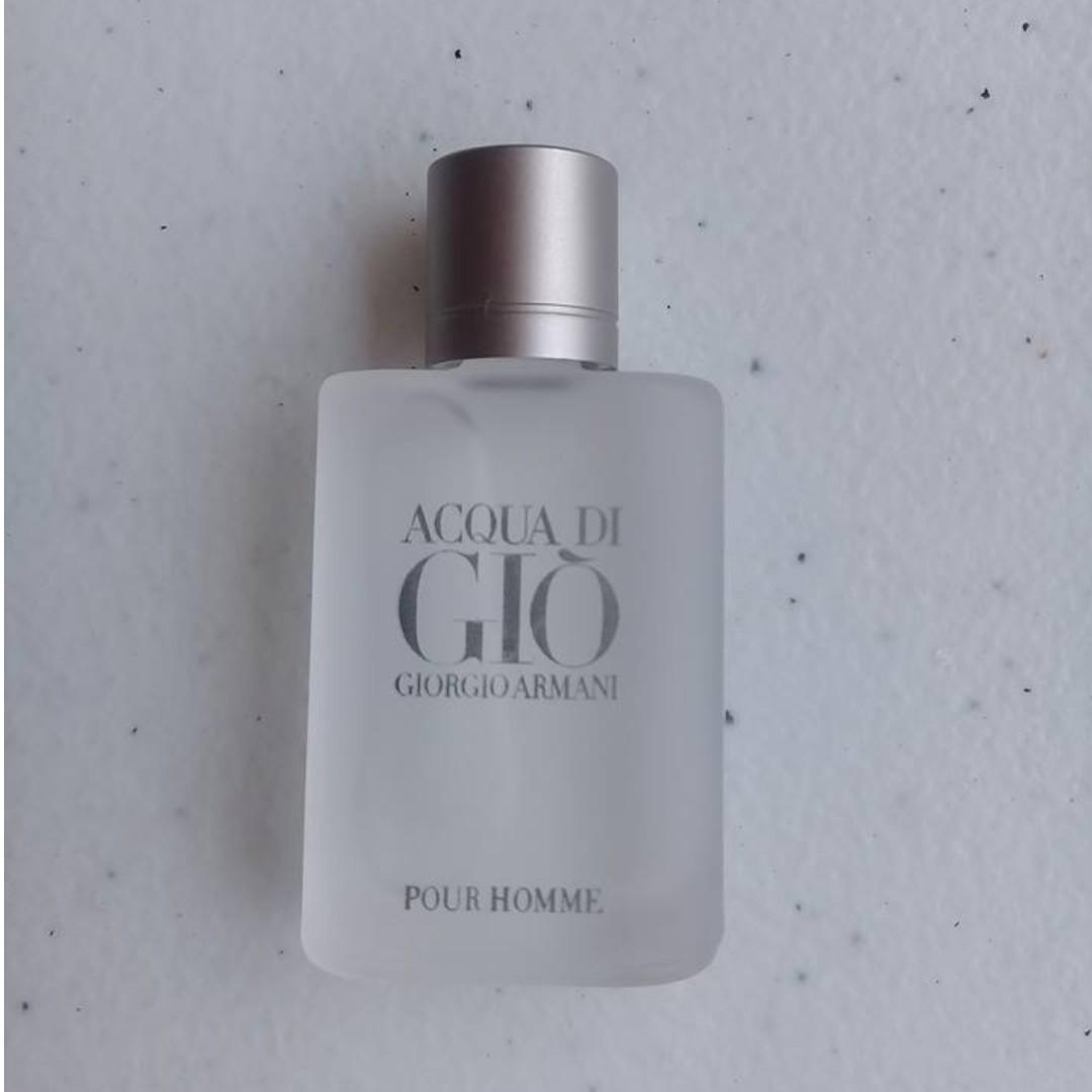 AQUA di GIO (Category: Health Food, Drinks & Tonics) located in Manila. Submitted by mindplanets (Listing ID 192026125, Image 1). Description: Authentic from Europe, Small bottle; with product code.